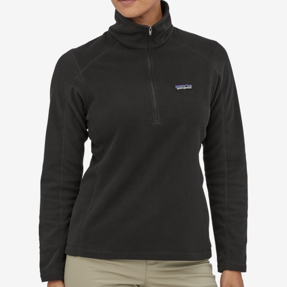 Patagonia Women’s Micro D 1/4-Zip Fleece - Black - Size Small